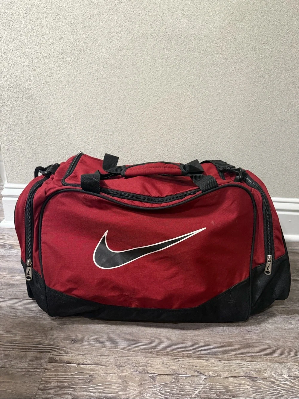 Nike Red and Black Weekend Duffle Bag